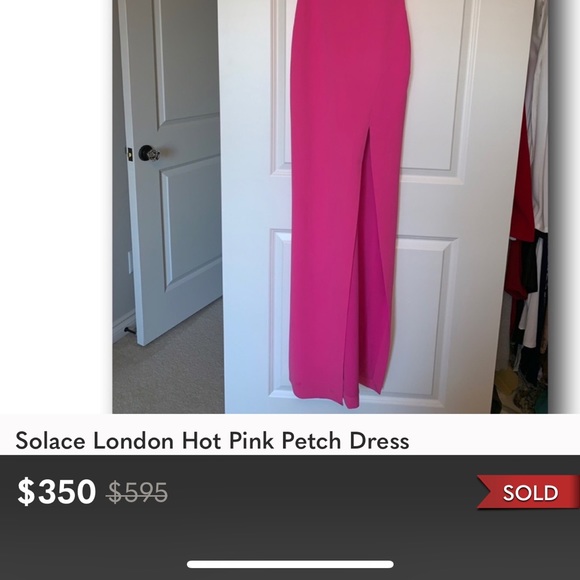⛓SOLD⛓ REPOSH Solace London Hot Pink Petch Dress - Picture 5 of 16